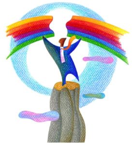 rainbow man